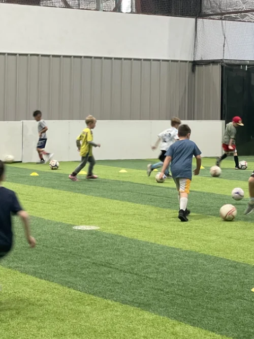 Boys playing at Winter Skills